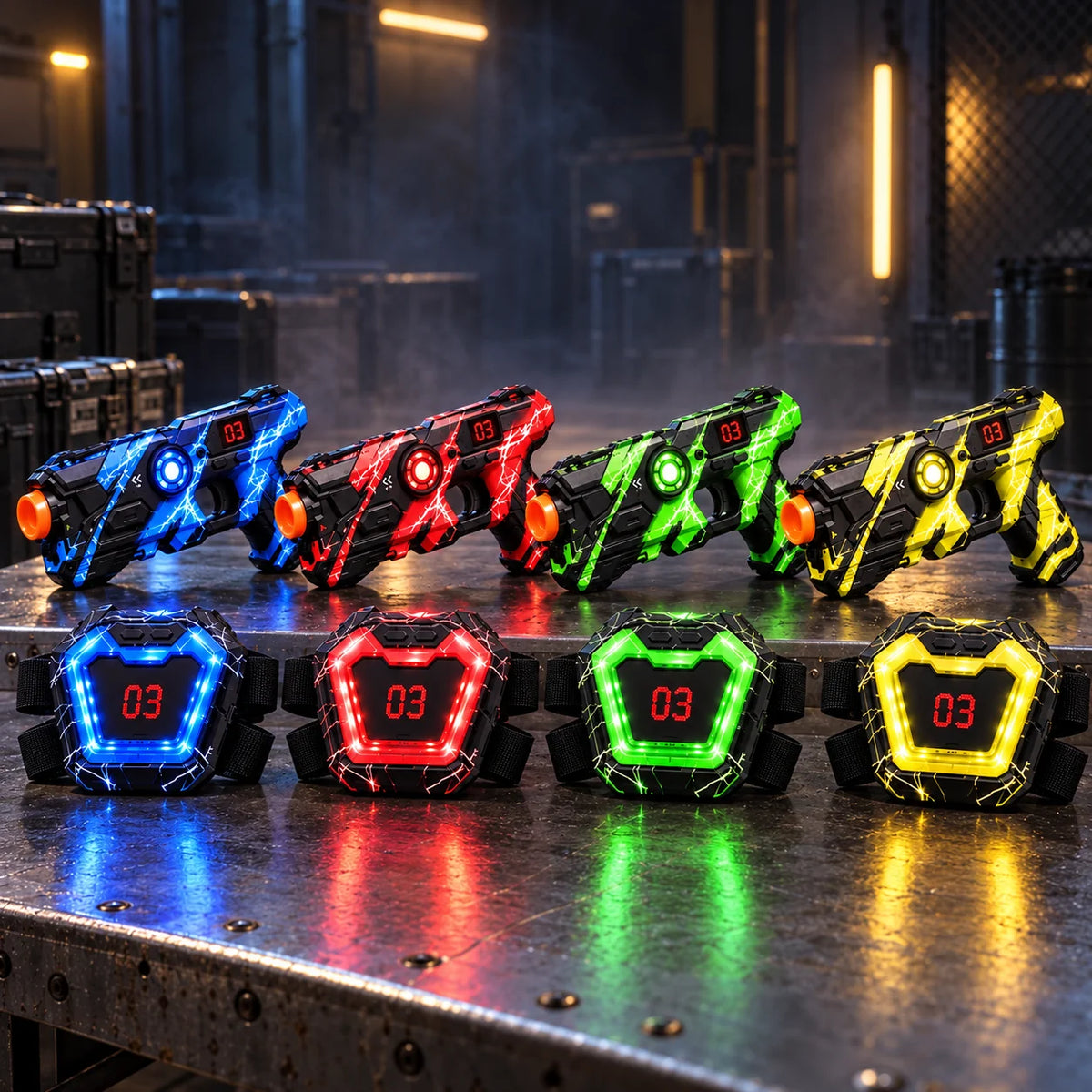 ZAPQUAD Neon Laser Tag Battle Set
